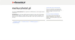 Desktop Screenshot of merkuryhotel.pl